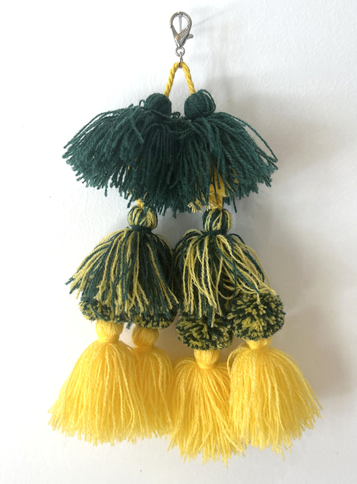 Tassel Dark Green / Yellow