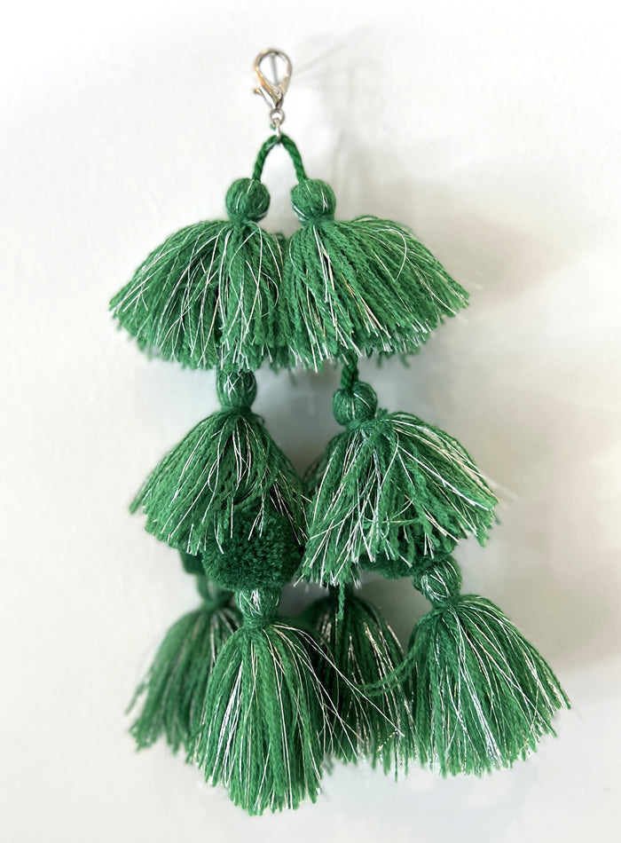 Tassel Kelly Green / Silver