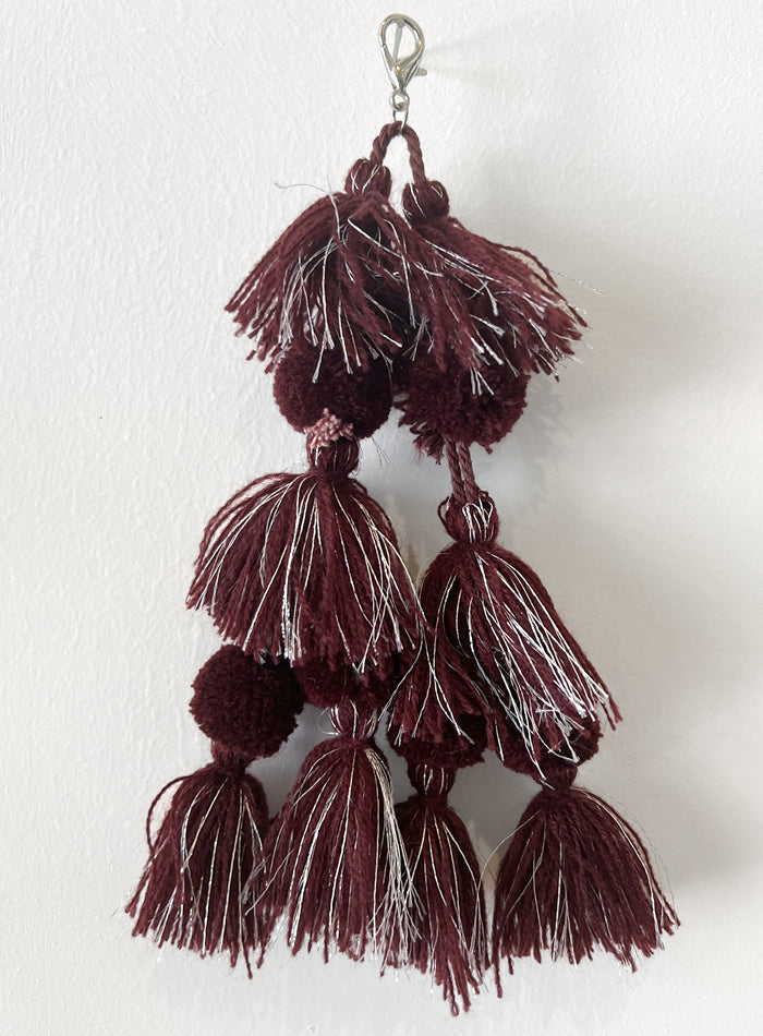 Tassel Maroon / Silver