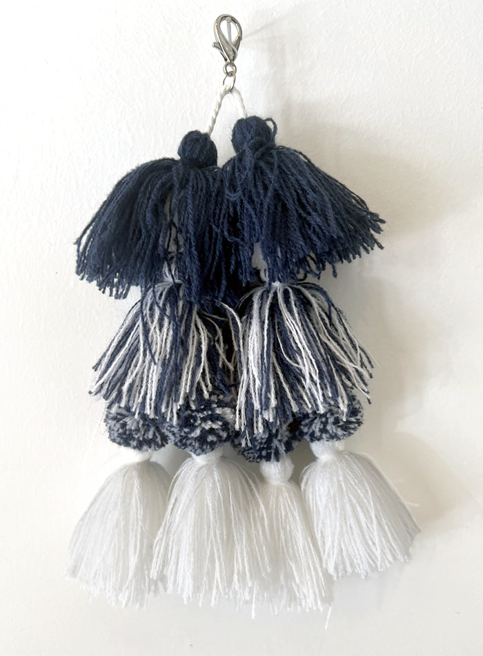 Tassel Navy / White