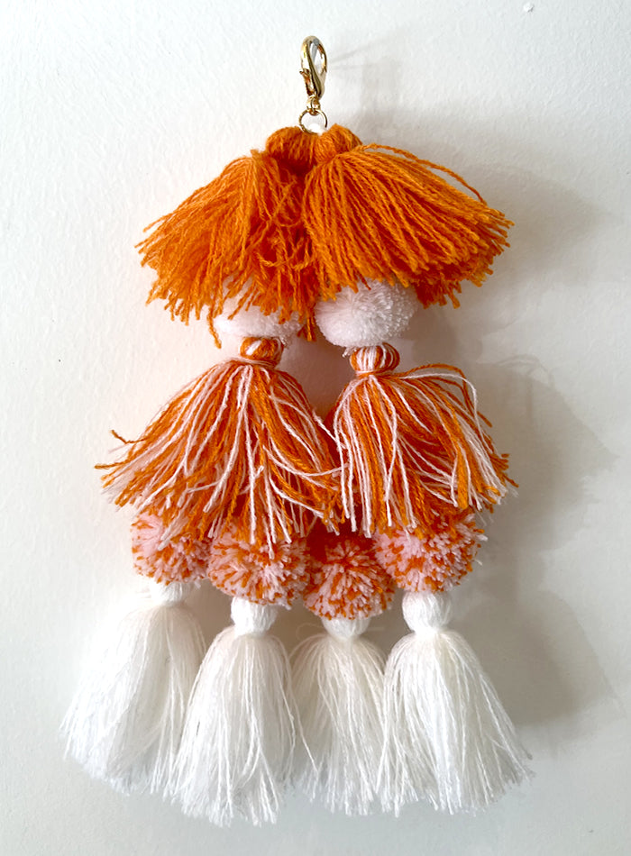 Tassel Orange / White