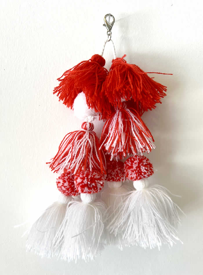 Tassel Red / White