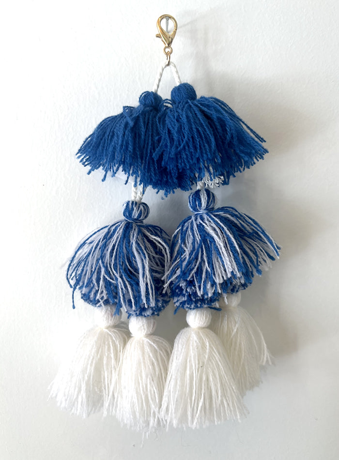 Tassel Blue / White