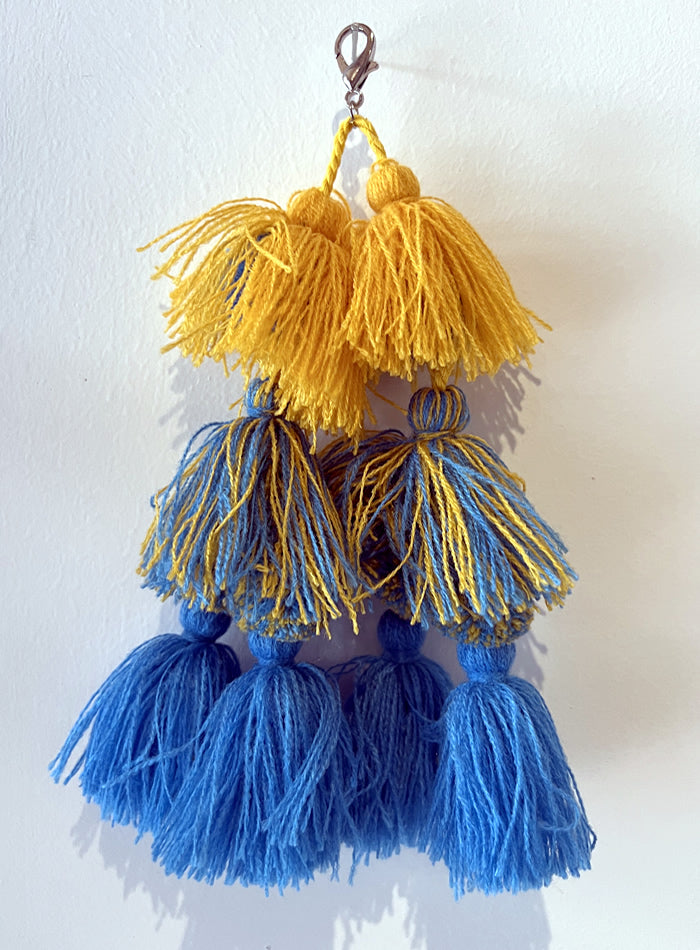 Tassel Yellow / light Blue