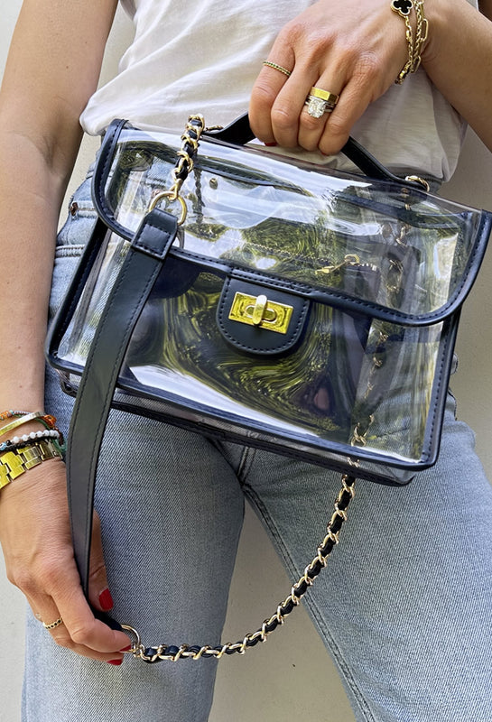 Chanel inspired clear bag Clearance