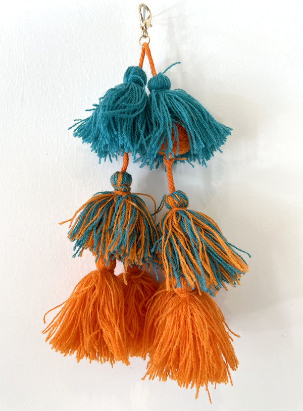 Tassel Teal / Orange